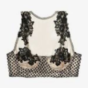 Victoria's Secret DREAM ANGELS Embroidered High Neck Bra size 38C
